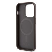 Husa pentru  iPhone 15 Pro cu MagSafe Guess - Hardcase 4G Series - maro