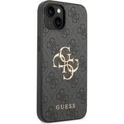 Husa pentru  iPhone 15 cu MagSafe Guess - Hardcase 4G Series - gri