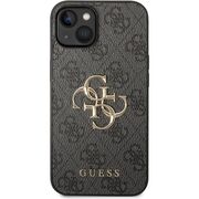 Husa pentru  iPhone 15 cu MagSafe Guess - Hardcase 4G Series - gri
