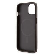 Husa pentru  iPhone 15 cu MagSafe Guess - Hardcase 4G Series - maro