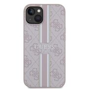 Husa pentru  iPhone 15 cu MagSafe Guess - Hardcase 4G Series - roz