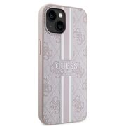 Husa pentru  iPhone 15 cu MagSafe Guess - Hardcase 4G Series - roz
