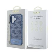 Husa pentru  iPhone 16 Guess - Hardcase 4G Series - albastru