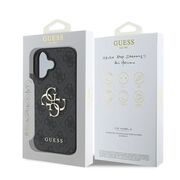 Husa pentru  iPhone 16 Guess - Hardcase 4G Series - negru denim
