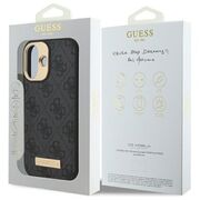 Husa pentru  iPhone 16 Plus cu MagSafe Guess - Hardcase 4G Series - negru denim