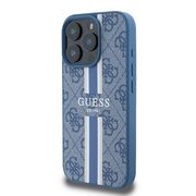 Husa pentru  iPhone 16 Pro Max cu MagSafe Guess - Hardcase 4G Series - albastru