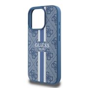 Husa pentru  iPhone 16 Pro Max cu MagSafe Guess - Hardcase 4G Series - albastru