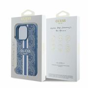 Husa pentru  iPhone 16 Pro Max cu MagSafe Guess - Hardcase 4G Series - albastru