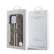 Husa pentru  iPhone 16 Pro Max cu MagSafe Guess - Hardcase 4G Series - maro