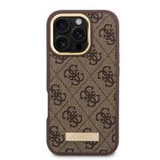 Husa pentru  iPhone 16 Pro cu MagSafe Guess - Hardcase 4G Series - albastru inchis