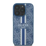 Husa pentru  iPhone 16 Pro cu MagSafe Guess - Hardcase 4G Series - albastru