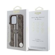 Husa pentru  iPhone 16 Pro cu MagSafe Guess - Hardcase 4G Series - maro