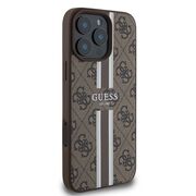 Husa pentru  iPhone 16 Pro cu MagSafe Guess - Hardcase 4G Series - maro