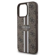 Husa pentru  iPhone 16 Pro cu MagSafe Guess - Hardcase 4G Series - maro