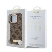 Husa pentru  iPhone 16 Pro cu MagSafe Guess - Hardcase 4G Series - roz neon