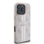 Husa pentru  iPhone 16 Pro cu MagSafe Guess - Hardcase 4G Series - roz