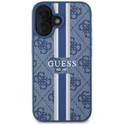Husa pentru  iPhone 16 cu MagSafe Guess - Hardcase 4G Series - albastru