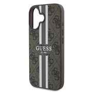 Husa pentru  iPhone 16 cu MagSafe Guess - Hardcase 4G Series - maro