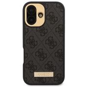 Husa pentru  iPhone 16 cu MagSafe Guess - Hardcase 4G Series - negru