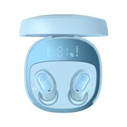Casti Wireless Baseus Earbuds WM02+ True Wireless Stereo, Bluetooth V5.3, Smart Display - Albastru