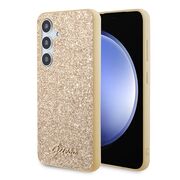 Husa pentru  Samsung Galaxy S24+ Plus Guess - Glitter Fixed - auriu