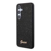 Husa pentru  Samsung Galaxy S24 Guess - Glitter Fixed - negru