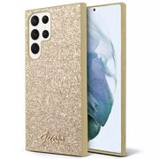 Husa pentru  Samsung Galaxy S24 Ultra Guess - Glitter Fixed - auriu