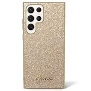 Husa pentru  Samsung Galaxy S24 Ultra Guess - Glitter Fixed - auriu