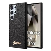 Husa pentru  Samsung Galaxy S24 Ultra Guess - Glitter Fixed - negru