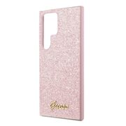 Husa pentru  Samsung Galaxy S24 Ultra Guess - Glitter Fixed - roz