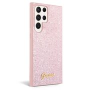 Husa pentru  Samsung Galaxy S24 Ultra Guess - Glitter Fixed - roz
