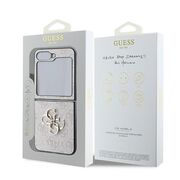 Husa pentru  Samsung Galaxy Z Flip 6 Guess - Leather 4G Triangle Strass - roz