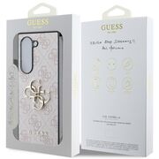 Husa pentru  Samsung Galaxy Z Fold 6 Guess - Leather 4G Triangle Strass - roz