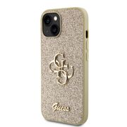 Husa pentru  iPhone 15 Guess - Glitter Fixed - auriu