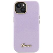 Husa pentru  iPhone 15 Guess - Glitter Fixed - mov