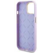 Husa pentru  iPhone 15 Guess - Glitter Fixed - mov