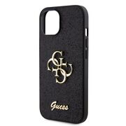 Husa pentru  iPhone 15 Guess - Glitter Fixed - negru
