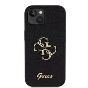 Husa pentru  iPhone 15 Guess - Glitter Fixed - negru
