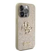Husa pentru  iPhone 15 Pro Guess - Glitter Fixed - auriu