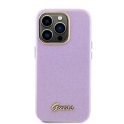 Husa pentru  iPhone 15 Pro Guess - Glitter Fixed - mov