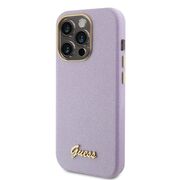 Husa pentru  iPhone 15 Pro Guess - Glitter Fixed - mov