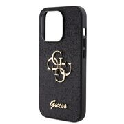 Husa pentru  iPhone 15 Pro Guess - Glitter Fixed - negru