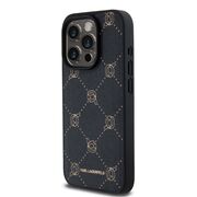 Husa pentru  iPhone 15 Pro Karl Lagerfeld - Leather MagSafe - negru denim