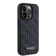 Husa pentru  iPhone 15 Pro Karl Lagerfeld - Leather MagSafe - negru