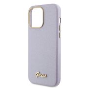 Husa pentru  iPhone 15 Pro Max Guess - Glitter Fixed - mov