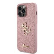 Husa pentru  iPhone 15 Pro Max Guess - Glitter Fixed - roz