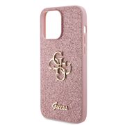 Husa pentru  iPhone 15 Pro Max Guess - Glitter Fixed - roz