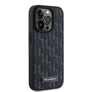 Husa pentru  iPhone 15 Pro Max Karl Lagerfeld - Leather MagSafe - negru