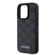 Husa pentru  iPhone 15 Pro Max Karl Lagerfeld - Leather MagSafe - negru