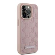 Husa pentru  iPhone 15 Pro Max Karl Lagerfeld - Leather MagSafe - roz